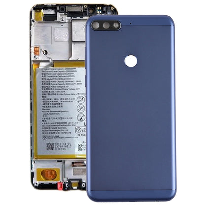 Back Cover with Side Keys for Huawei Honor Play 7C(Blue) - Back Cover by PMC Jewellery | Online Shopping South Africa | PMC Jewellery | Buy Now Pay Later Mobicred