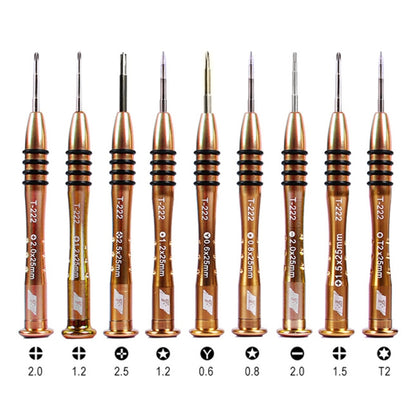 Kaisi T-222 9 in 1 Precision Screwdriver Professional Repair Opening Tool For Mobile Phone Tablet PC - Screwdriver Set by Kaisi | Online Shopping South Africa | PMC Jewellery | Buy Now Pay Later Mobicred