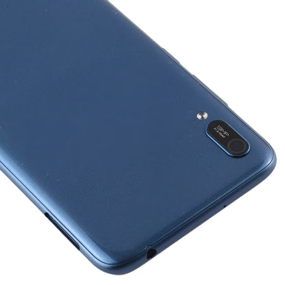 Battery Back Cover with Camera Lens & Side Keys for Huawei Enjoy 9e(Blue) - Back Cover by PMC Jewellery | Online Shopping South Africa | PMC Jewellery | Buy Now Pay Later Mobicred