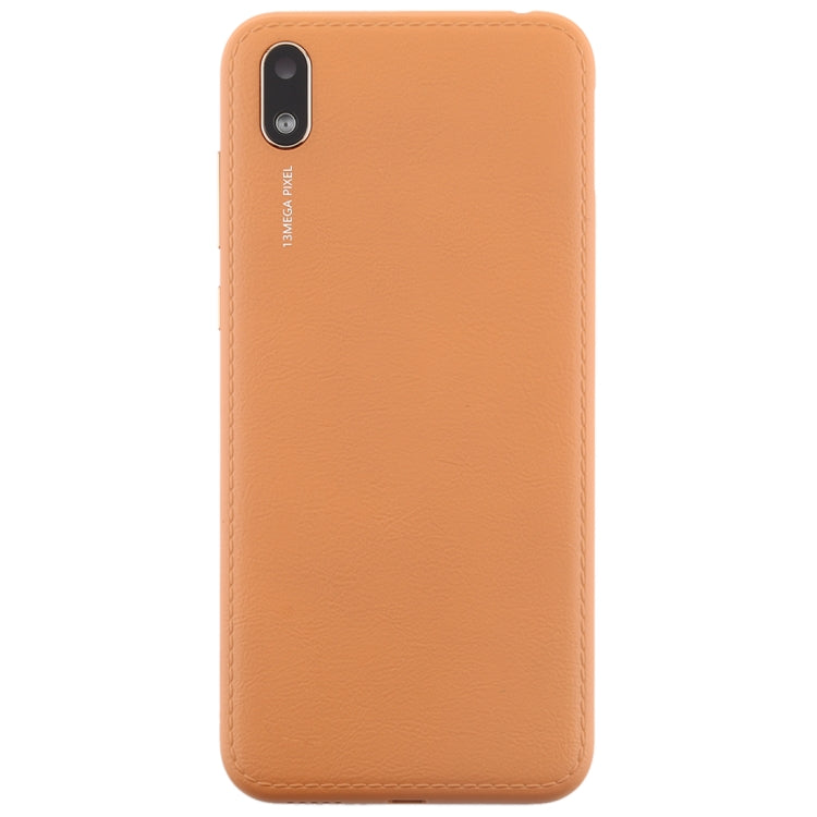 Battery Back Cover with Camera Lens & Side Keys for Huawei Y5 (2019)(Coffee) - Back Cover by PMC Jewellery | Online Shopping South Africa | PMC Jewellery | Buy Now Pay Later Mobicred