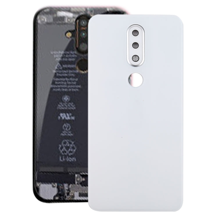 Battery Back Cover with Camera Lens for Nokia X6 (2018) / 6.1 Plus TA-1099 TA-1103(White) - Back Cover by PMC Jewellery | Online Shopping South Africa | PMC Jewellery | Buy Now Pay Later Mobicred