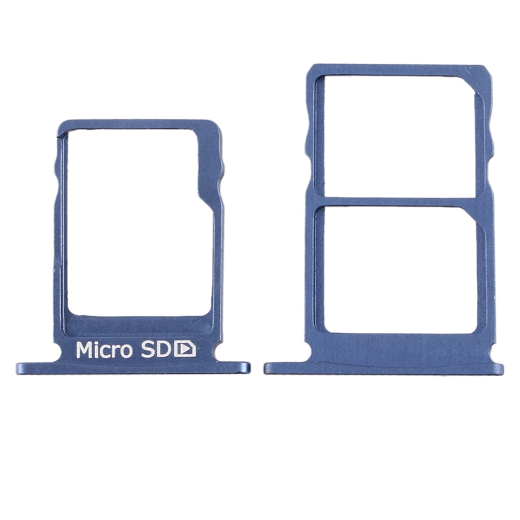 SIM Card Tray + SIM Card Tray + Micro SD Card Tray for Nokia 5 / N5 TA-1024 TA-1027 TA-1044 TA-1053 (Blue) - Card Tray by PMC Jewellery | Online Shopping South Africa | PMC Jewellery | Buy Now Pay Later Mobicred
