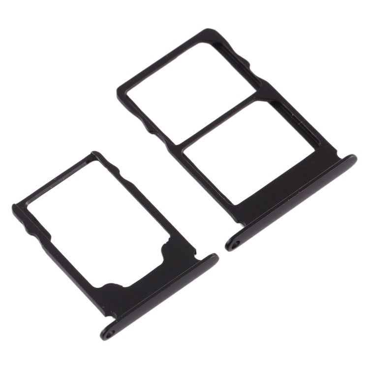 SIM Card Tray + SIM Card Tray + Micro SD Card Tray for Nokia 3.1 TA-1049 TA-1057 TA-1063 TA-1070 (Black) - Card Tray by PMC Jewellery | Online Shopping South Africa | PMC Jewellery | Buy Now Pay Later Mobicred