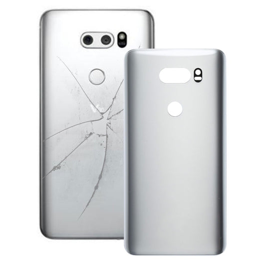 Back Cover with Adhesive for LG V30 (Silver) - For LG by PMC Jewellery | Online Shopping South Africa | PMC Jewellery | Buy Now Pay Later Mobicred