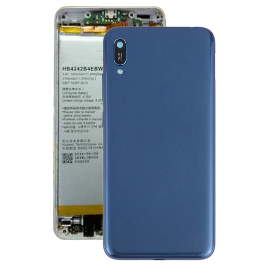 Battery Back Cover with Camera Lens & Side Keys for Huawei Y6 (2019)(Blue) - Back Cover by PMC Jewellery | Online Shopping South Africa | PMC Jewellery | Buy Now Pay Later Mobicred