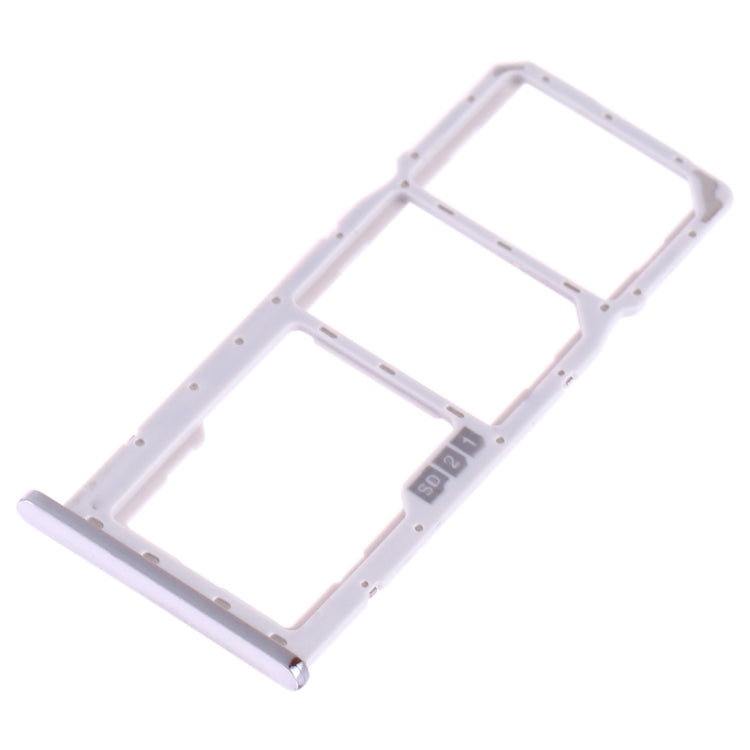 SIM Card Tray + SIM Card Tray + Micro SD Card Tray for Asus ZenFone Max Pro (M2) ZB631KL(Silver) - Card Tray by PMC Jewellery | Online Shopping South Africa | PMC Jewellery | Buy Now Pay Later Mobicred