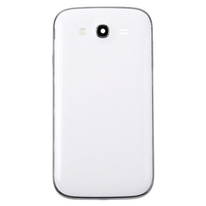 For Galaxy Grand Duos / i9082 Middle Frame Bezel + Battery Back Cover (White) - Back Cover by PMC Jewellery | Online Shopping South Africa | PMC Jewellery | Buy Now Pay Later Mobicred