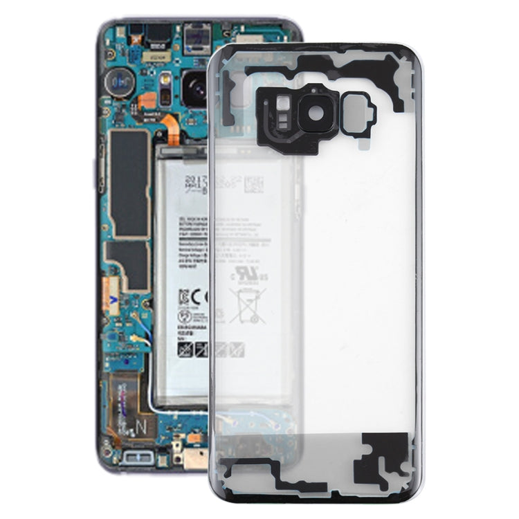 For Samsung Galaxy S8 + / G955 G955F G955FD G955U G955A G955P G955T G955V G955R4 G955W G9550 Transparent Battery Back Cover with Camera Lens Cover (Transparent) - Back Cover by PMC Jewellery | Online Shopping South Africa | PMC Jewellery | Buy Now Pay Later Mobicred