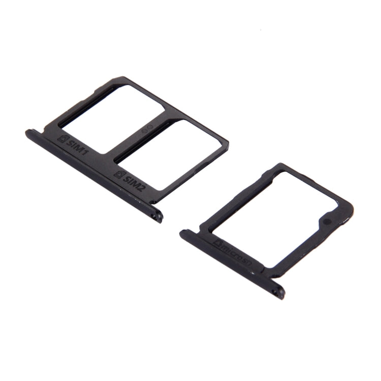 For Galaxy C9 Pro / C9000 SIM Card Tray + Micro SD Card Tray (Black) - Card Socket by PMC Jewellery | Online Shopping South Africa | PMC Jewellery