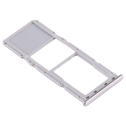 For Samsung Galaxy A71 / A715 SIM Card Tray + Micro SD Card Tray (Silver) - Card Socket by PMC Jewellery | Online Shopping South Africa | PMC Jewellery | Buy Now Pay Later Mobicred