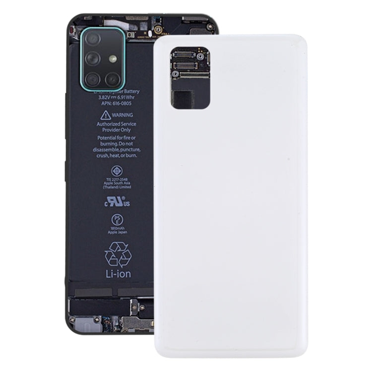 For Samsung Galaxy M51 Battery Back Cover (White) - Back Cover by PMC Jewellery | Online Shopping South Africa | PMC Jewellery | Buy Now Pay Later Mobicred