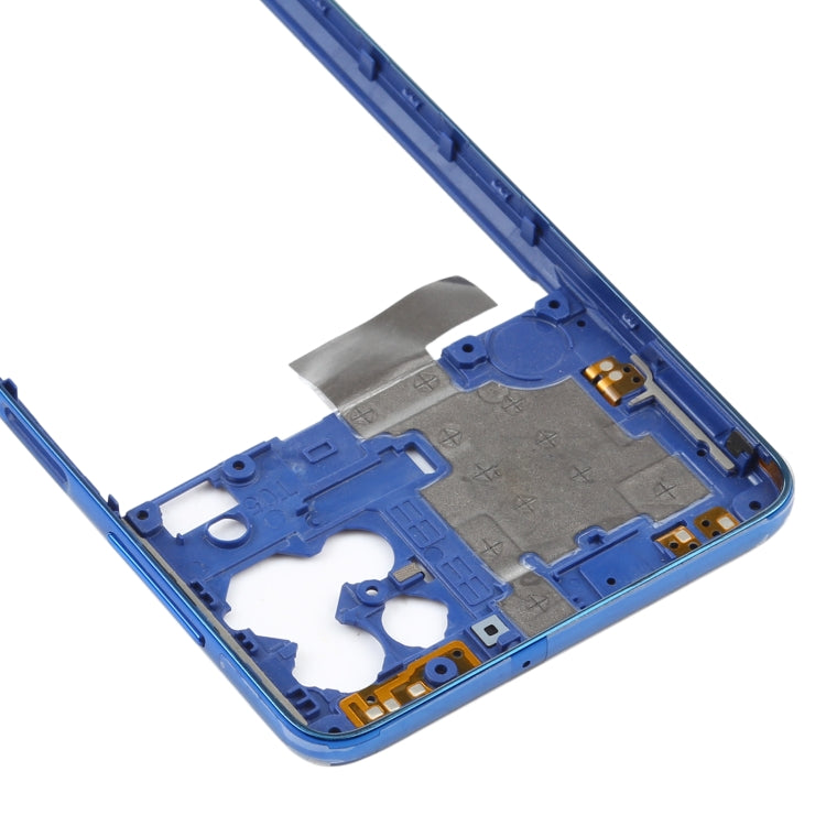 For Samsung Galaxy F62 SM-E625F  Middle Frame Bezel Plate (Blue) - Frame Bezel Plate by PMC Jewellery | Online Shopping South Africa | PMC Jewellery | Buy Now Pay Later Mobicred