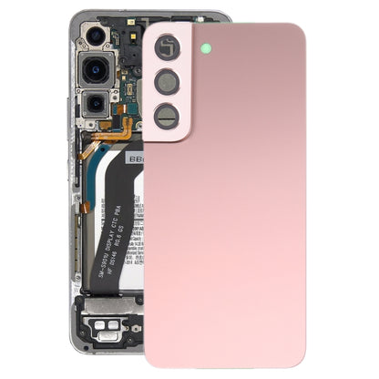 For Samsung Galaxy S22 5G SM-S901B Battery Back Cover with Camera Lens Cover (Pink) - Back Cover by PMC Jewellery | Online Shopping South Africa | PMC Jewellery