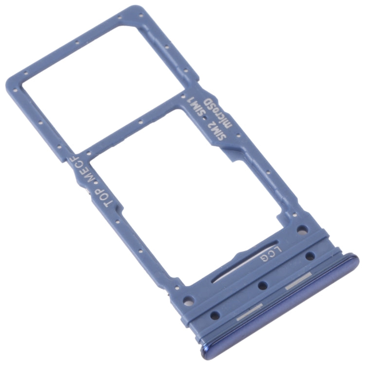 For Samsung Galaxy M53 SM-M536B Original SIM Card Tray + Micro SD Card Tray (Blue) - Card Socket by PMC Jewellery | Online Shopping South Africa | PMC Jewellery | Buy Now Pay Later Mobicred