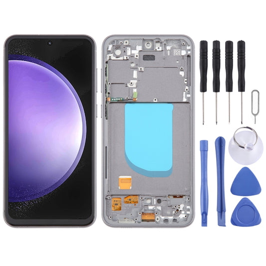 For Samsung Galaxy S23 FE SM-S711B TFT LCD Screen Digitizer Full Assembly with Frame, Not Supporting Fingerprint Identification (Grey) - Galaxy S Series Parts by PMC Jewellery | Online Shopping South Africa | PMC Jewellery | Buy Now Pay Later Mobicred