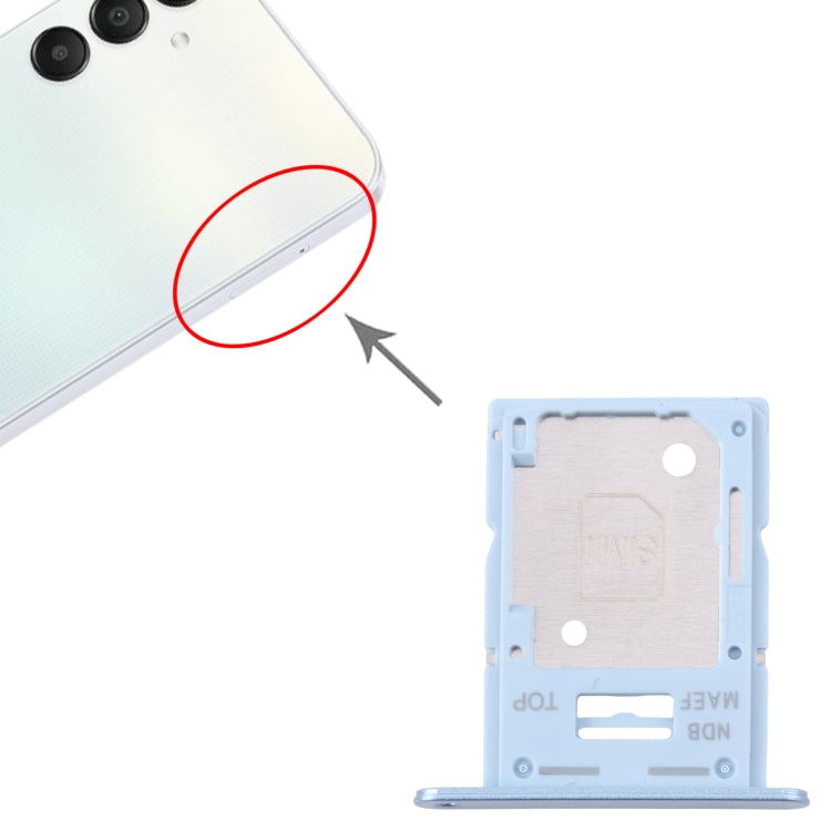 For Samsung Galaxy M15 SM-M156B Original SIM Card Tray + SIM Card Tray / Micro SD Card Tray (Blue) - Galaxy M Series Parts by PMC Jewellery | Online Shopping South Africa | PMC Jewellery | Buy Now Pay Later Mobicred