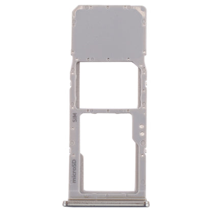 For Galaxy A70 SIM Card Tray + Micro SD Card Tray (Silver) - Card Socket by PMC Jewellery | Online Shopping South Africa | PMC Jewellery | Buy Now Pay Later Mobicred