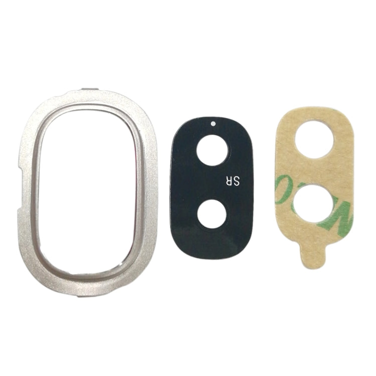 For Galaxy J4, J400F/DS, J400G/DS 10pcs Back Camera Bezel with Lens Cover & Adhesive (Gold) - Camera by PMC Jewellery | Online Shopping South Africa | PMC Jewellery | Buy Now Pay Later Mobicred