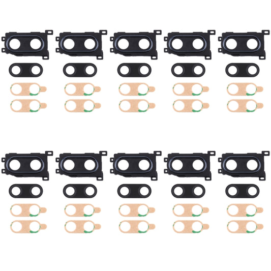 For Huawei Enjoy 9 Plus  10pcs Camera Lens Cover (Black) - Camera by PMC Jewellery | Online Shopping South Africa | PMC Jewellery | Buy Now Pay Later Mobicred