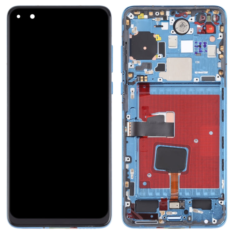 Original OLED LCD Screen for Huawei P40 Digitizer Full Assembly with Frame(Blue) - LCD Screen by PMC Jewellery | Online Shopping South Africa | PMC Jewellery | Buy Now Pay Later Mobicred