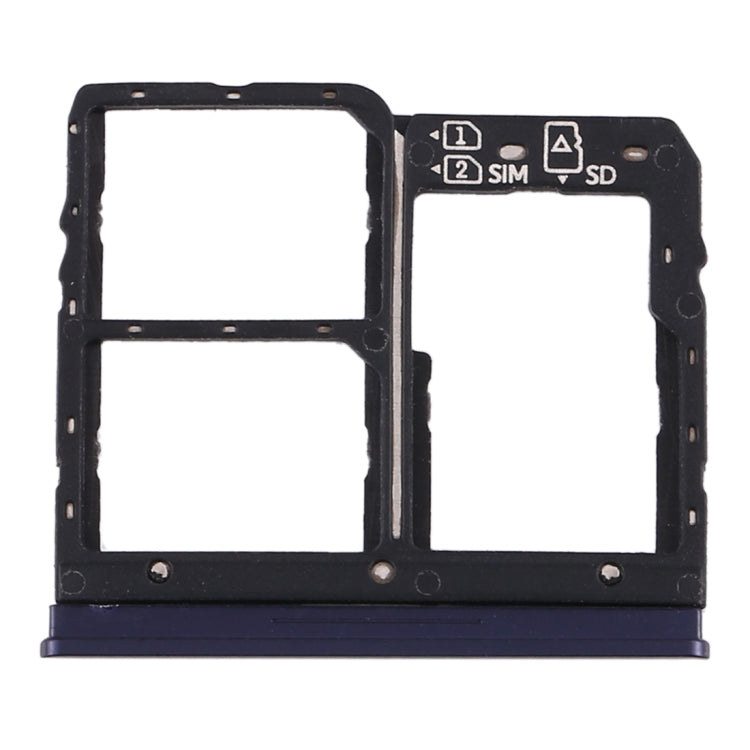 SIM Card Tray + SIM Card Tray + Micro SD Card Tray for Asus Zenfone Max Plus (M1) ZB570TL / X018D(Blue) - Card Tray by PMC Jewellery | Online Shopping South Africa | PMC Jewellery | Buy Now Pay Later Mobicred