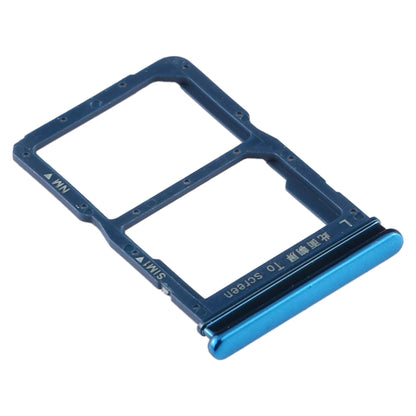 SIM Card Tray + NM Card Tray for Huawei Y8p (Blue) - Card Socket by PMC Jewellery | Online Shopping South Africa | PMC Jewellery