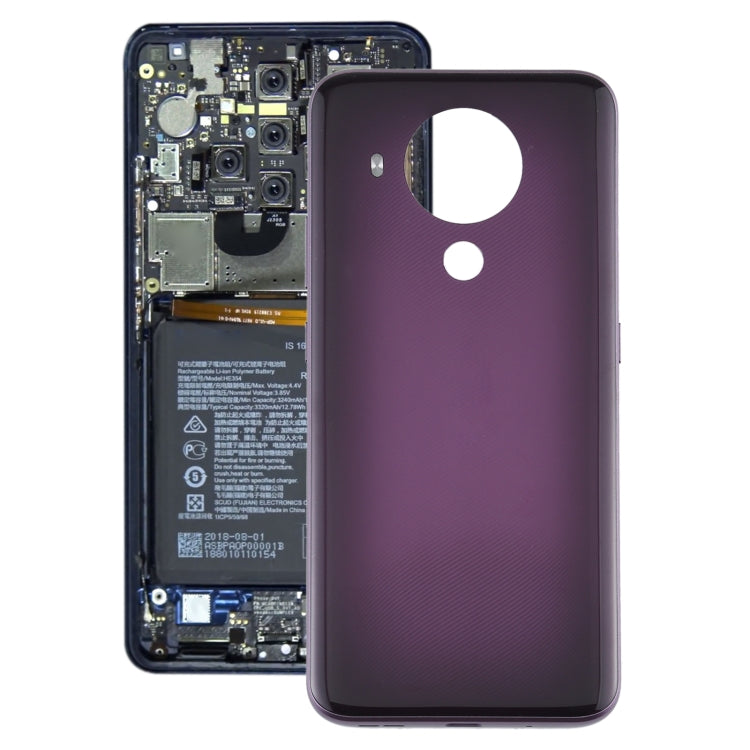 Original Battery Back Cover for Nokia 5.4 TA-1333 TA-1340(Purple) - Back Cover by PMC Jewellery | Online Shopping South Africa | PMC Jewellery | Buy Now Pay Later Mobicred