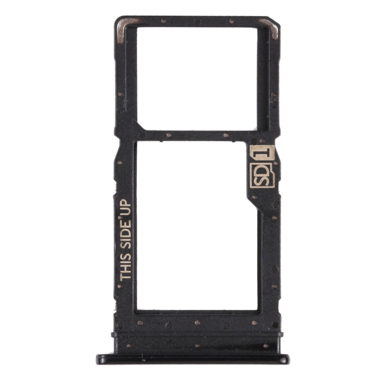 SIM Card Tray + Micro SD Card Tray for Motorola Moto G Stylus 2020 (Black) - Card Socket by PMC Jewellery | Online Shopping South Africa | PMC Jewellery | Buy Now Pay Later Mobicred