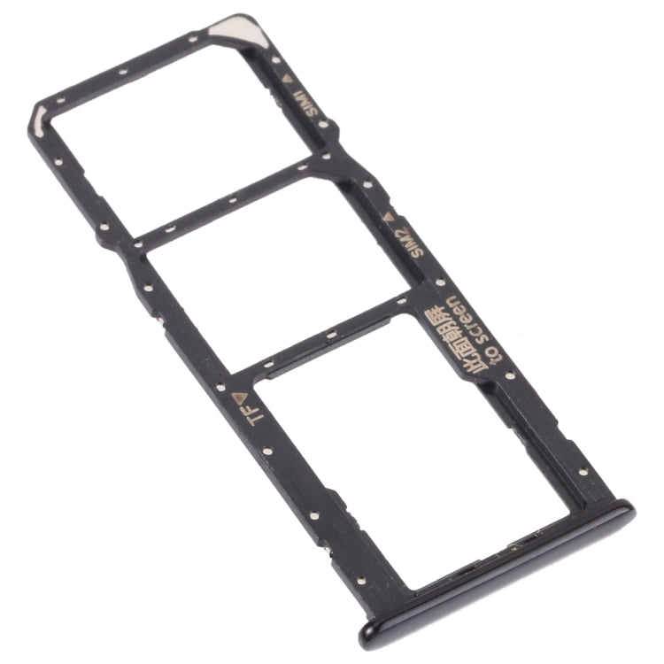 SIM Card Tray + SIM Card Tray + Micro SD Card Tray for Huawei Y5p (Black) - Card Socket by PMC Jewellery | Online Shopping South Africa | PMC Jewellery