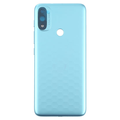 Original Battery Back Cover for Motorola Moto E20 XT2155 XT2155-1(Blue) - Back Cover by PMC Jewellery | Online Shopping South Africa | PMC Jewellery | Buy Now Pay Later Mobicred