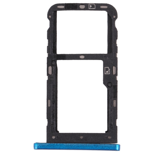 SIM Card Tray + SIM Card Tray / Micro SD Card Tray for ZTE Blade V10 Vita (Blue) - For ZTE by PMC Jewellery | Online Shopping South Africa | PMC Jewellery