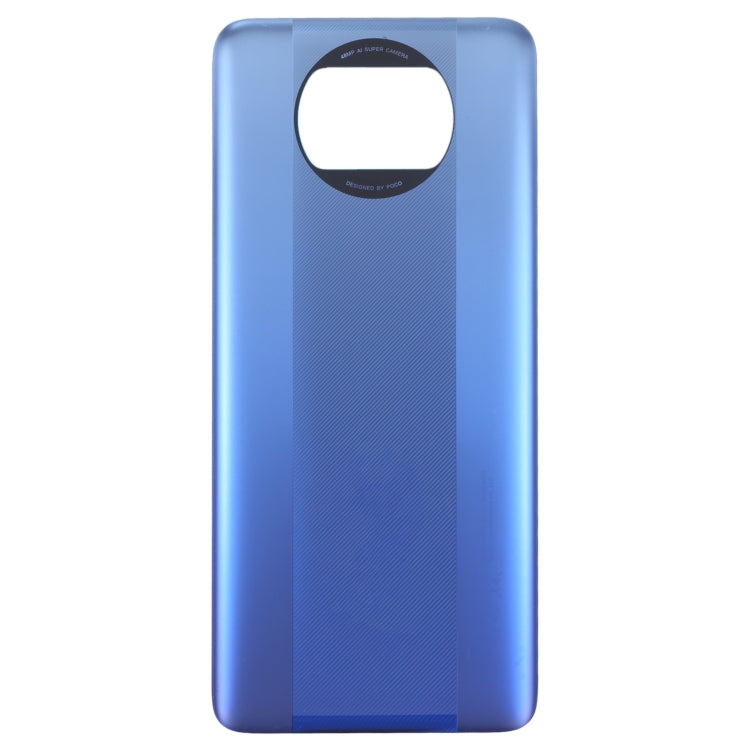 Original Battery Back Cover for Xiaomi Poco X3 Pro M2102J20SG(Blue) - Back Cover by PMC Jewellery | Online Shopping South Africa | PMC Jewellery | Buy Now Pay Later Mobicred