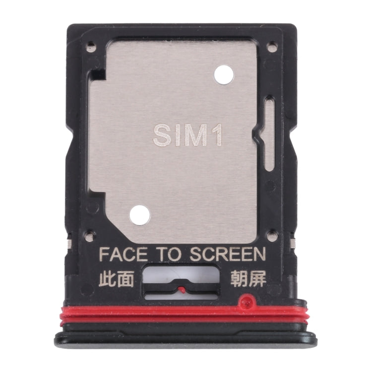 SIM Card Tray + SIM Card Tray / Micro SD Card Tray for Xiaomi Redmi Note 11 Pro (China) 21091116C / Redmi Note 11 Pro+ 5G / 11i / 11i HyperCharge 5G 21091116UI(Black) - Card Tray by PMC Jewellery | Online Shopping South Africa | PMC Jewellery