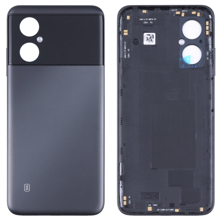 Original Battery Back Cover for Xiaomi Poco M4 5G / Poco M4 5G (India) / Redmi Note 11R(Black) - Back Cover by PMC Jewellery | Online Shopping South Africa | PMC Jewellery | Buy Now Pay Later Mobicred