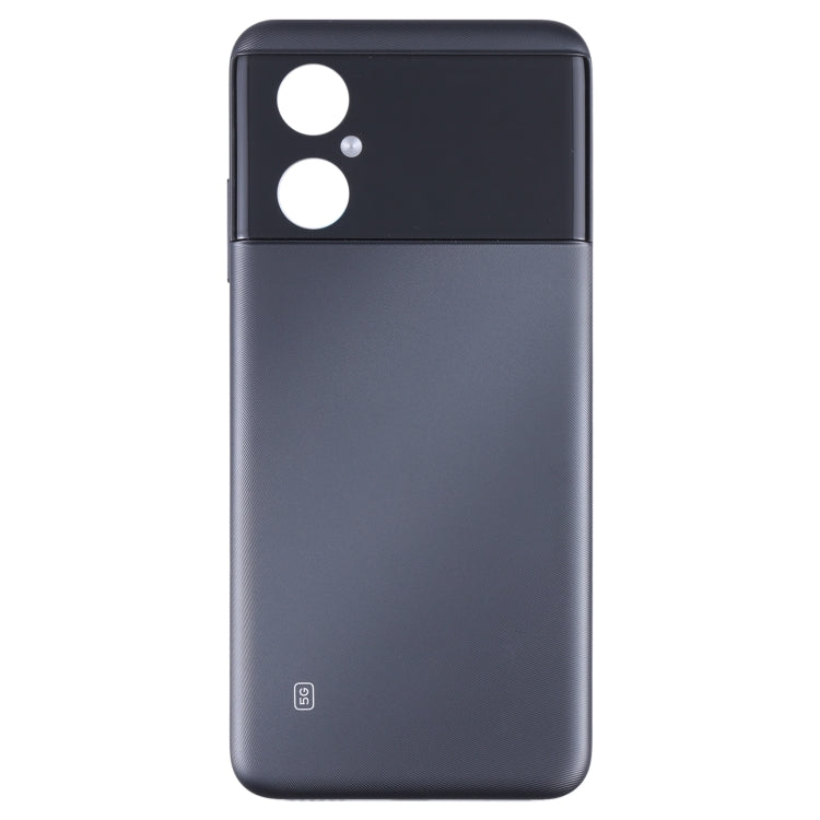 Original Battery Back Cover for Xiaomi Poco M4 5G / Poco M4 5G (India) / Redmi Note 11R(Black) - Back Cover by PMC Jewellery | Online Shopping South Africa | PMC Jewellery | Buy Now Pay Later Mobicred