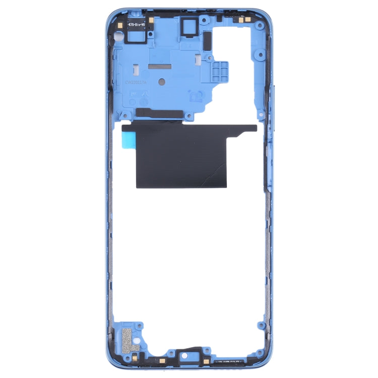 Original Middle Frame Bezel Plate for Xiaomi Poco M4 Pro 4G MZB0B5VIN(Blue) - Frame Bezel Plate by PMC Jewellery | Online Shopping South Africa | PMC Jewellery | Buy Now Pay Later Mobicred