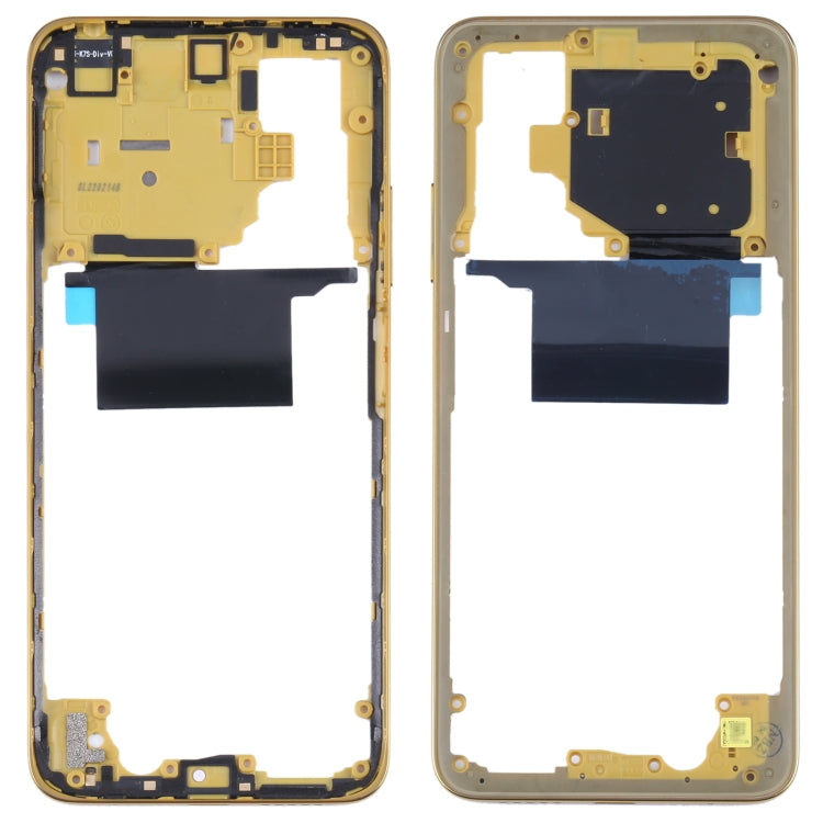 Original Middle Frame Bezel Plate for Xiaomi Poco M4 Pro 4G MZB0B5VIN(Yellow) - Frame Bezel Plate by PMC Jewellery | Online Shopping South Africa | PMC Jewellery | Buy Now Pay Later Mobicred