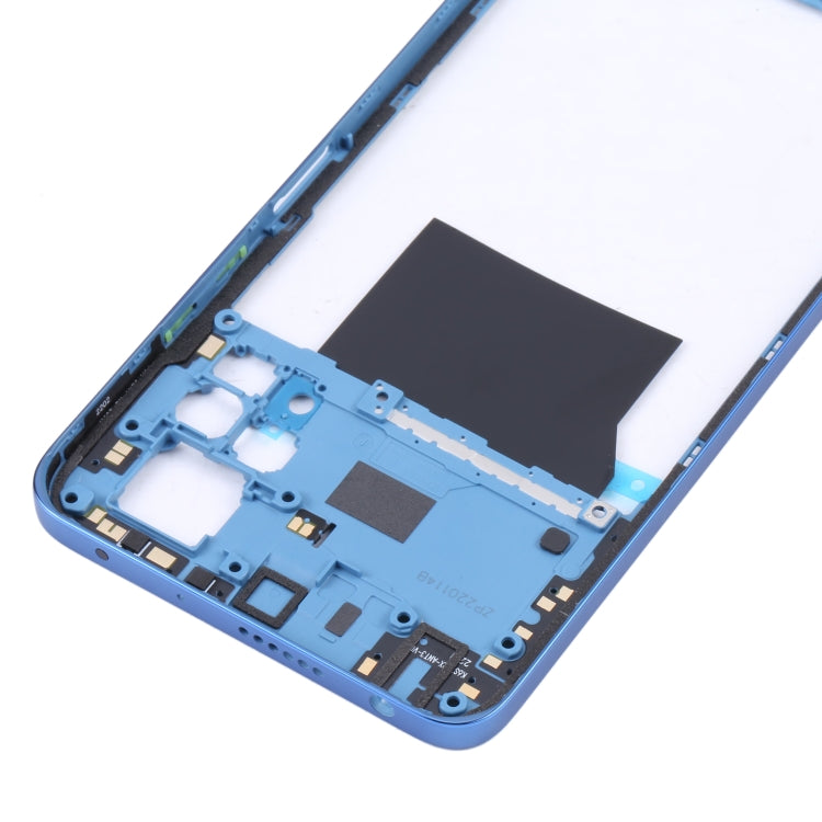 Middle Frame Bezel Plate for Xiaomi Poco X4 Pro 5G/Redmi Note 11E Pro(Dark Blue) - Frame Bezel Plate by PMC Jewellery | Online Shopping South Africa | PMC Jewellery | Buy Now Pay Later Mobicred