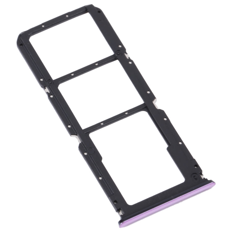 For OnePlus Nord N200 5G DE2118 / DE2117 SIM Card Tray + SIM Card Tray + Micro SD Card Tray (Purple) - Card Tray by PMC Jewellery | Online Shopping South Africa | PMC Jewellery