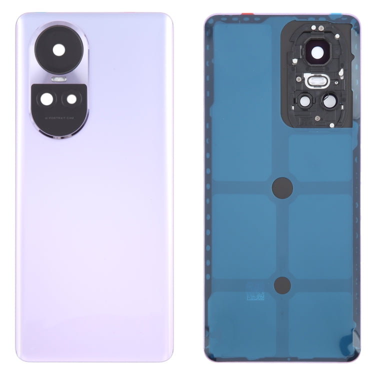 For OPPO Reno10 Pro Global Original Battery Back Cover with Camera Lens Cover(Purple) - Back Cover by PMC Jewellery | Online Shopping South Africa | PMC Jewellery | Buy Now Pay Later Mobicred