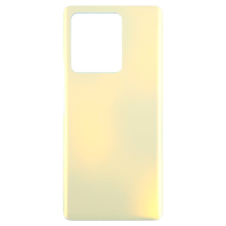 For vivo V27 OEM Glass Material Battery Back Cover(Yellow) - Back Cover by PMC Jewellery | Online Shopping South Africa | PMC Jewellery | Buy Now Pay Later Mobicred