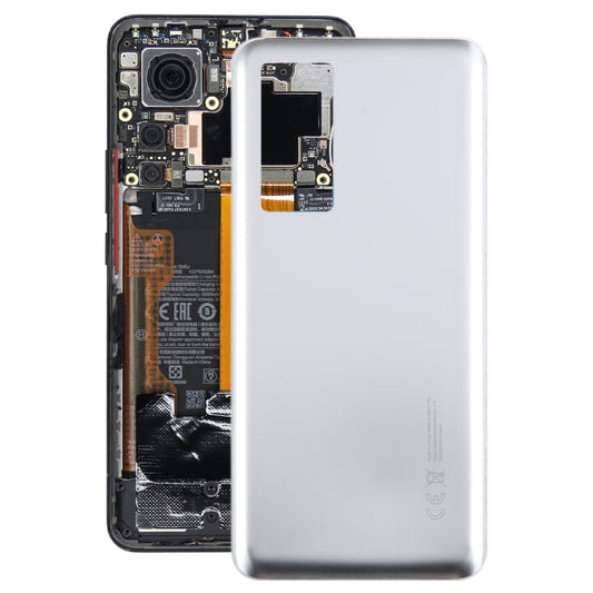 For Xiaomi 12T OEM Glass Material Battery Back Cover(White) - Back Cover by PMC Jewellery | Online Shopping South Africa | PMC Jewellery | Buy Now Pay Later Mobicred
