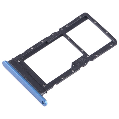 For Honor X7 SIM + SIM / Micro SD Card Tray (Blue) - Card Socket by PMC Jewellery | Online Shopping South Africa | PMC Jewellery