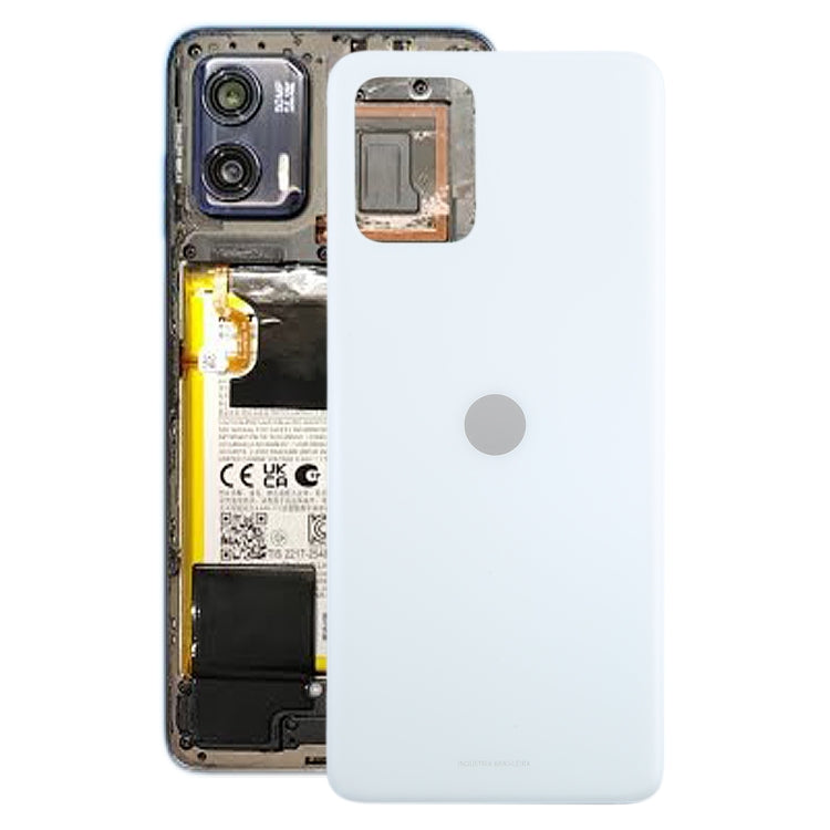 For Motorola Moto G73 Original Battery Back Cover(White) - Back Cover by PMC Jewellery | Online Shopping South Africa | PMC Jewellery