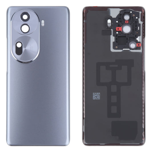 For OPPO Reno11 Pro Global Original Battery Back Cover with Camera Lens Cover(Grey) - Back Cover by PMC Jewellery | Online Shopping South Africa | PMC Jewellery | Buy Now Pay Later Mobicred