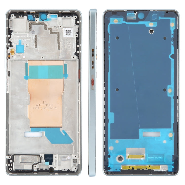 For Xiaomi Poco F5 Original Front Housing LCD Frame Bezel Plate (Blue) - Frame Bezel Plate by PMC Jewellery | Online Shopping South Africa | PMC Jewellery | Buy Now Pay Later Mobicred