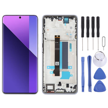 For Xiaomi Redmi Note 13 Pro+ Original AMOLED Material LCD Screen Digitizer Full Assembly with Frame (Purple) - LCD Screen by PMC Jewellery | Online Shopping South Africa | PMC Jewellery