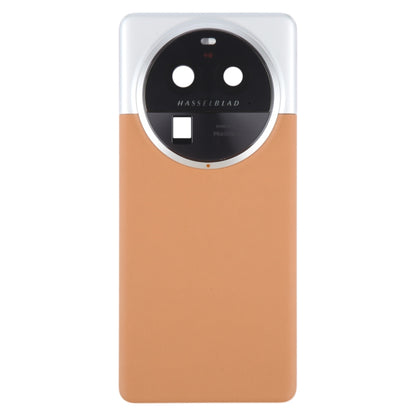 For OPPO Find X6 Pro Original Battery Back Cover with Camera Lens Cover(Brown) - Back Cover by PMC Jewellery | Online Shopping South Africa | PMC Jewellery