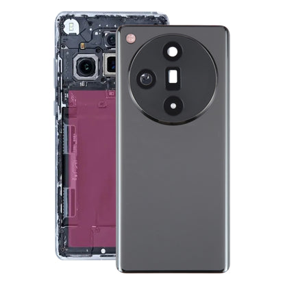 For OPPO Find X7 Original Battery Back Cover with Camera Lens Cover(Black) - Back Cover by PMC Jewellery | Online Shopping South Africa | PMC Jewellery