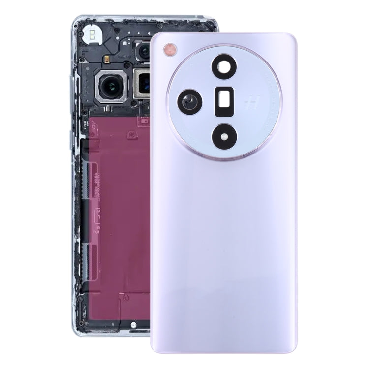 For OPPO Find X7 Original Battery Back Cover with Camera Lens Cover(Purple) - Back Cover by PMC Jewellery | Online Shopping South Africa | PMC Jewellery